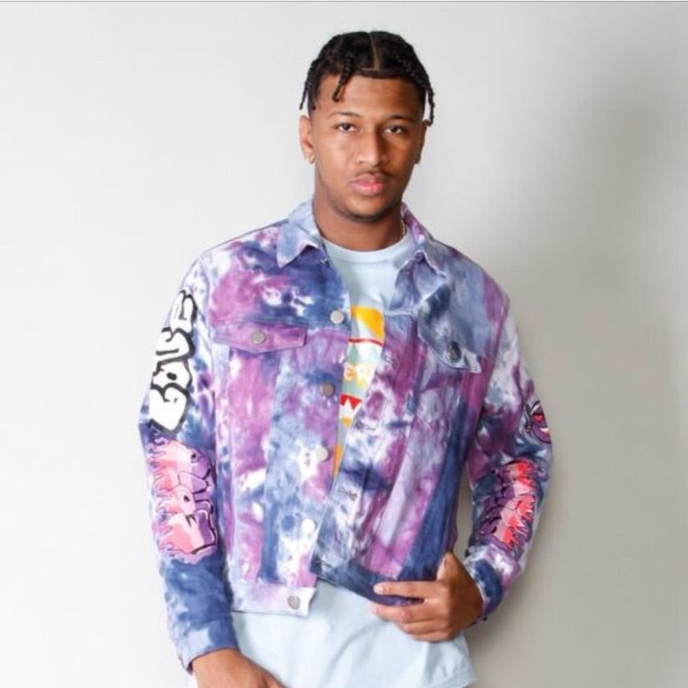 Sz various tye dye jacket cooper 9 purple