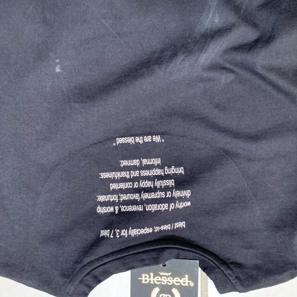 Blessed graphic tee Sz medium black