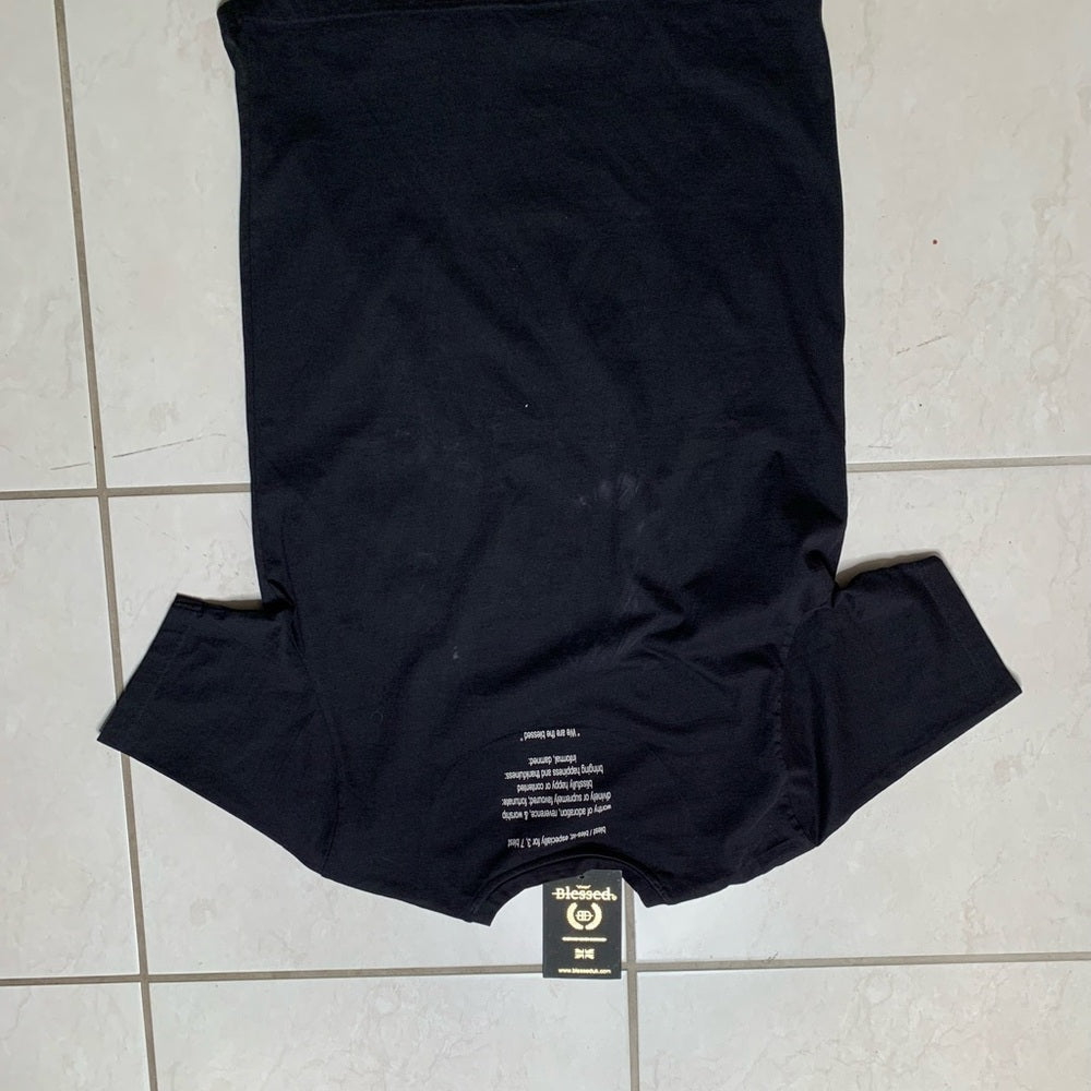Blessed graphic tee Sz medium black