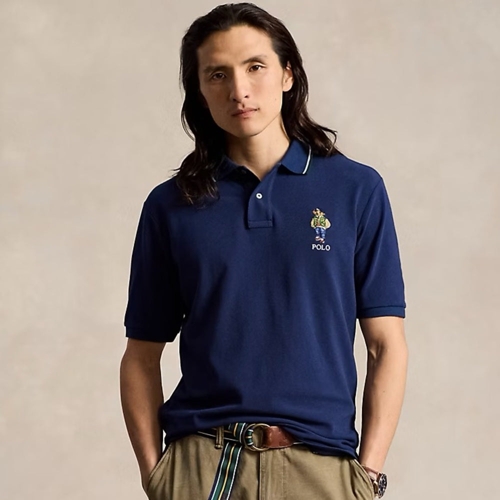 Classic Fit Polo Bear Mesh Polo Shirt