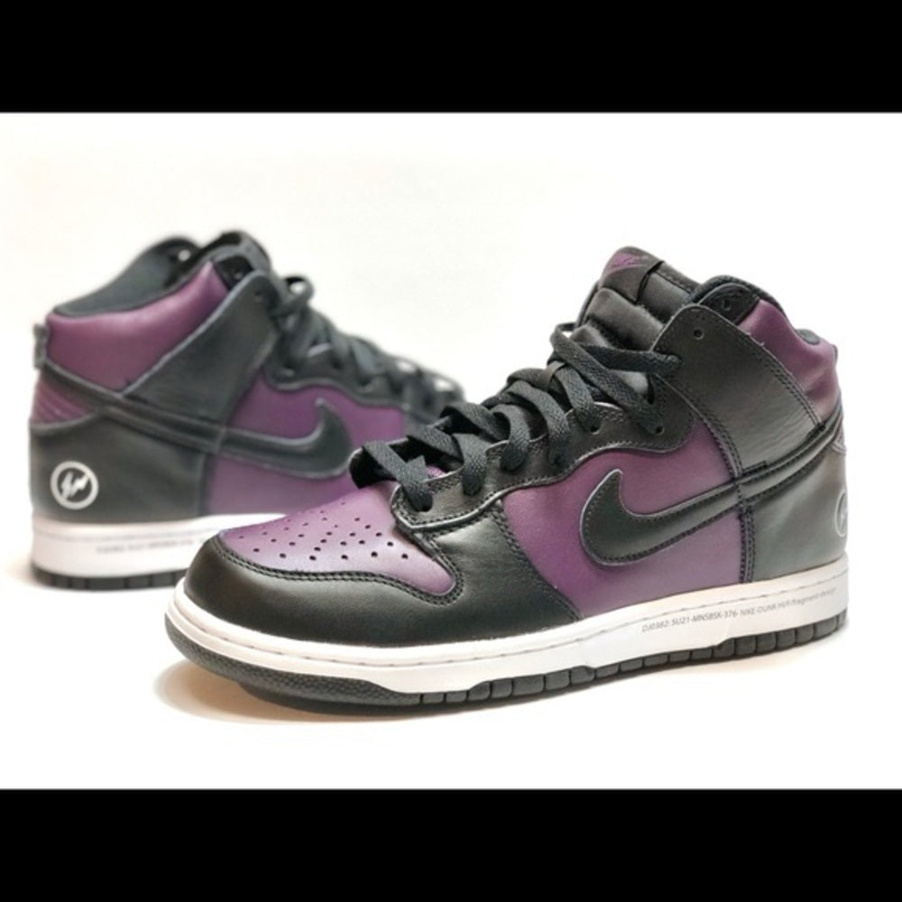Sz 11 high top dunks purple/Black