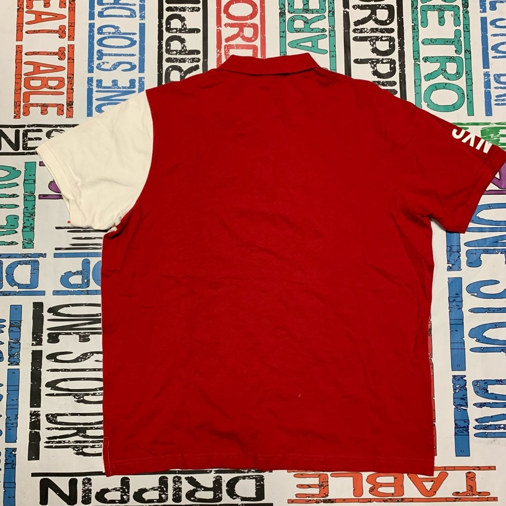 U.S. Polo Assn. Red and White Men's Polo Shirt Sz Xl