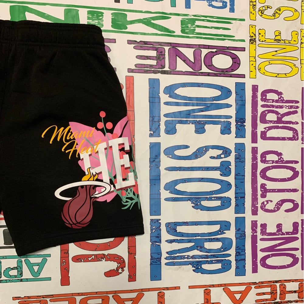 Miami Heat Black Shorts Sz small