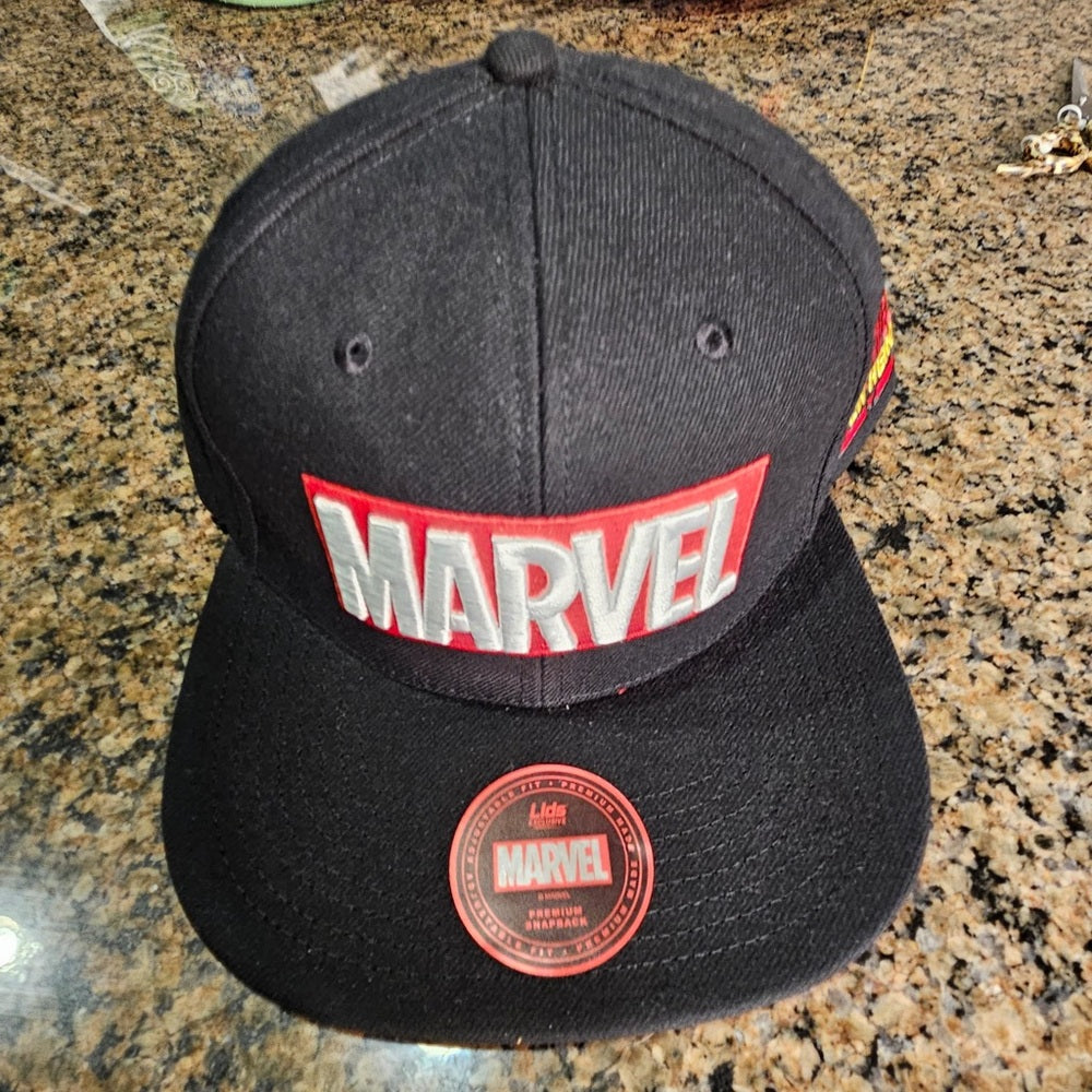 Marvel Black Snapback Hat