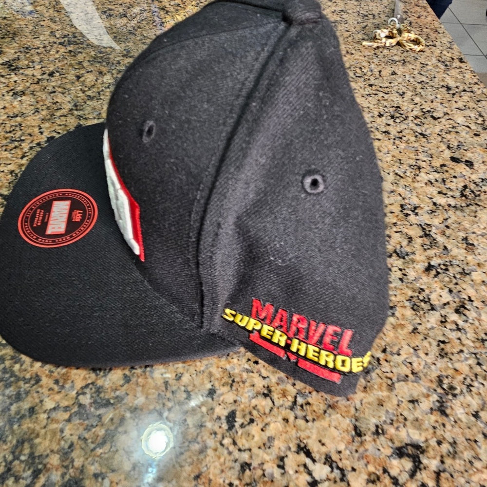 Marvel Black Snapback Hat