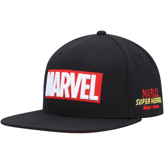 Marvel Black Snapback Hat
