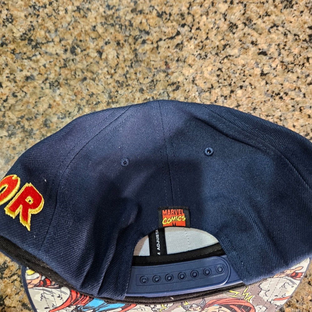 Marvel Thor Hammer Navy Snapback Hat