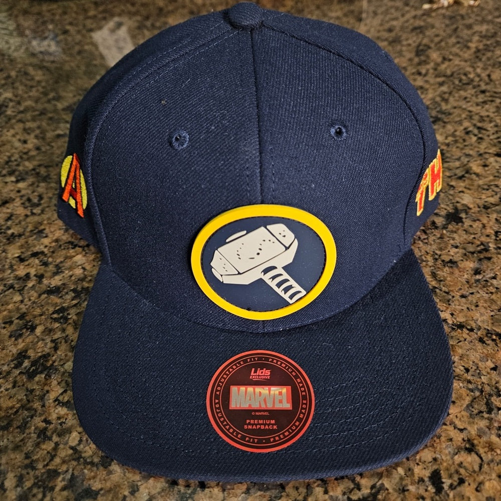 Marvel Thor Hammer Navy Snapback Hat