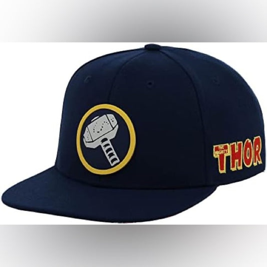 Marvel Thor Hammer Navy Snapback Hat