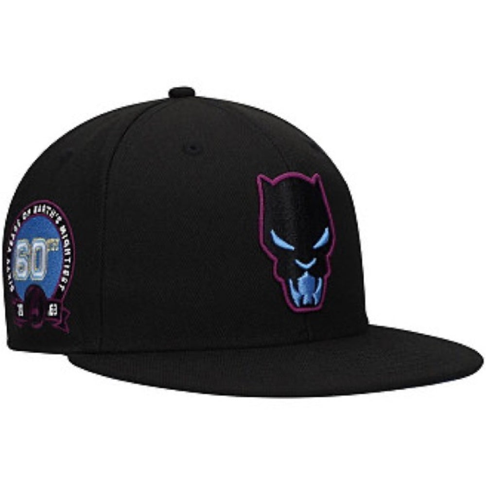 Marvel Black Panther sz 7 fitted cap- Black