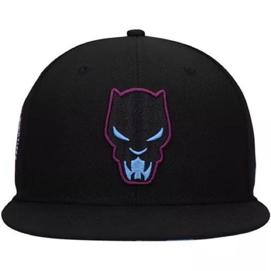 Marvel Black Panther sz 7 fitted cap- Black