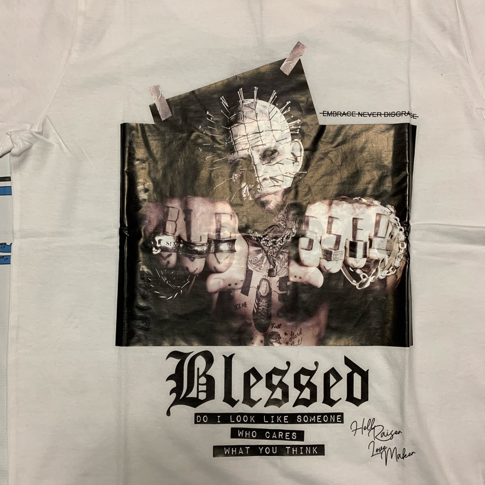 Blessed Graphic White T-Shirt Sz medium