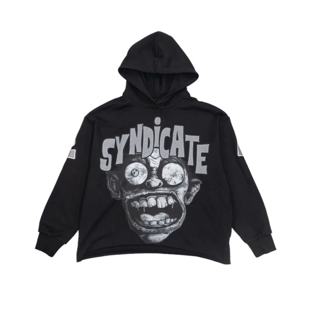 THE SYNDICATE FEAR NO EVIL HOODIE (BLACK/GREY)