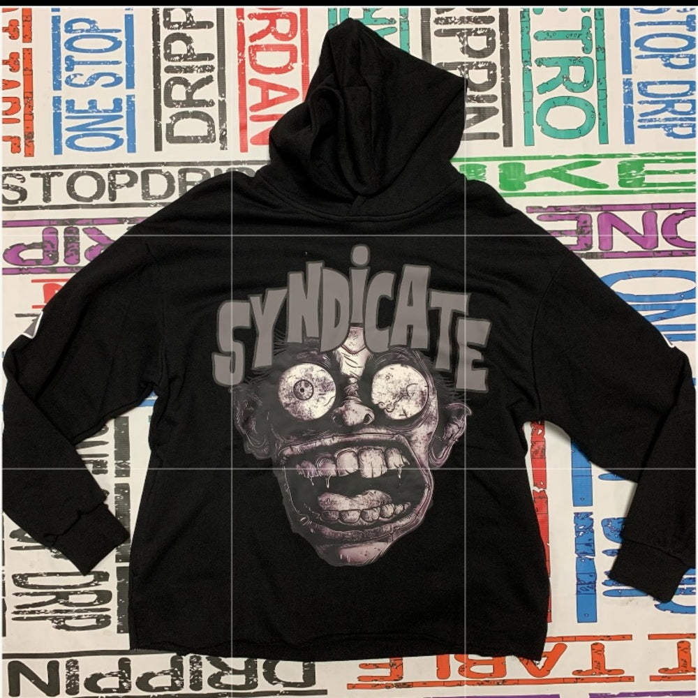 THE SYNDICATE FEAR NO EVIL HOODIE (BLACK/GREY)