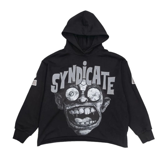 THE SYNDICATE FEAR NO EVIL HOODIE (BLACK/GREY)