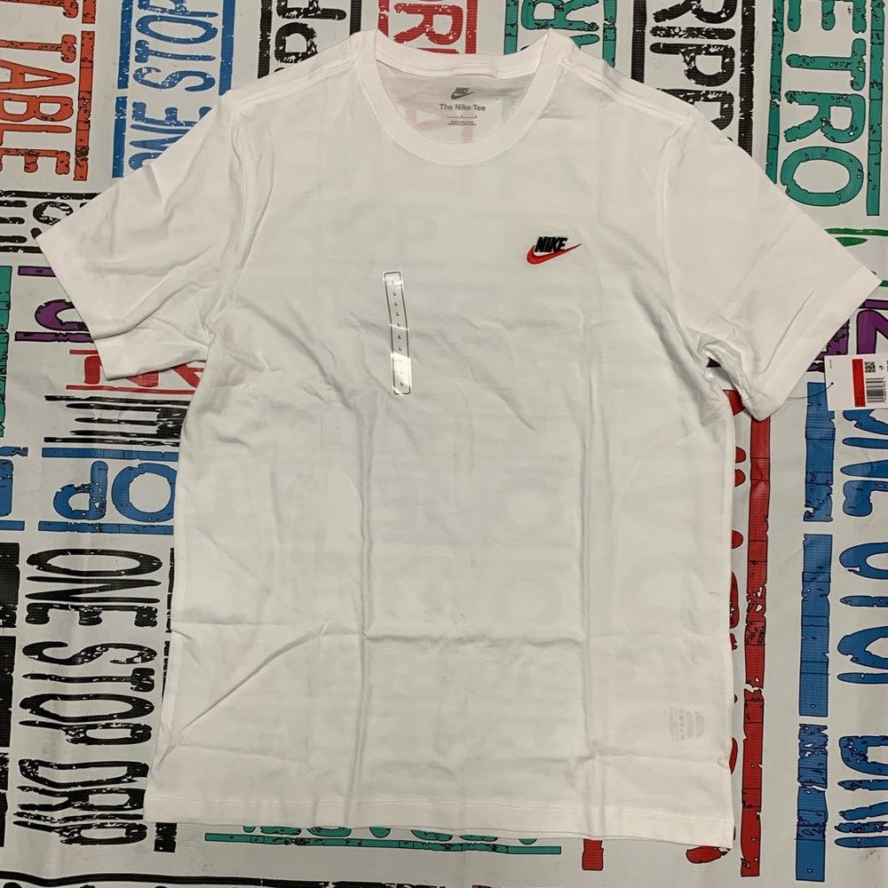 Nike Club Tee in White, Black, & University Red
Nike