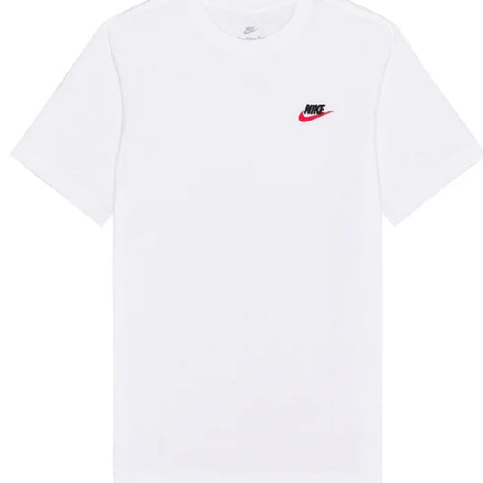 Nike Club Tee in White, Black, & University Red
Nike