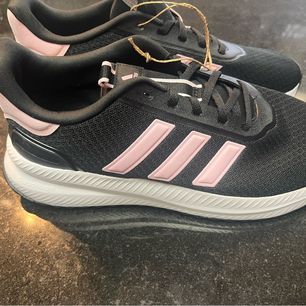 adidas Women's X_PLR Path Sneaker (Black/White/Black) Size 10
