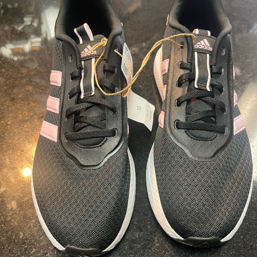 adidas Women's X_PLR Path Sneaker (Black/White/Black) Size 10