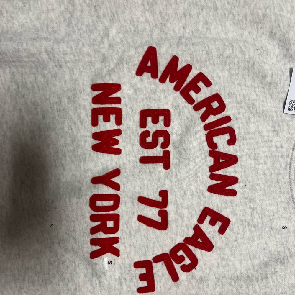 AE Logo Graphic Relaxed Crew Neck Sweatshirt