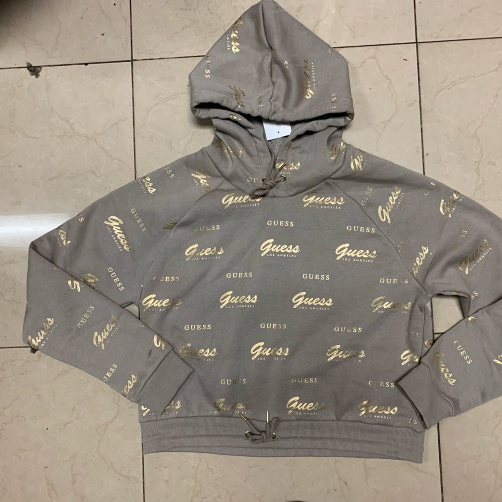 Guess Hoodie with Gold Logo Print
