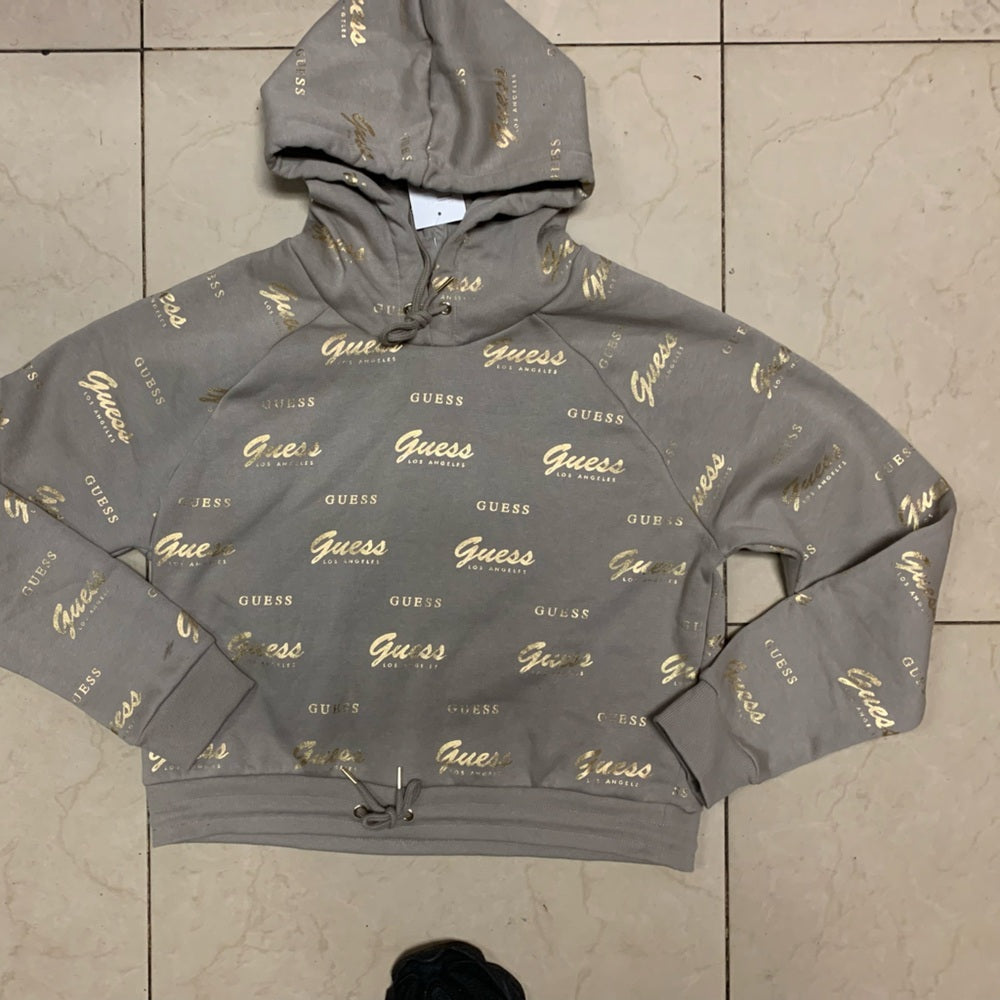 Guess Hoodie with Gold Logo Print