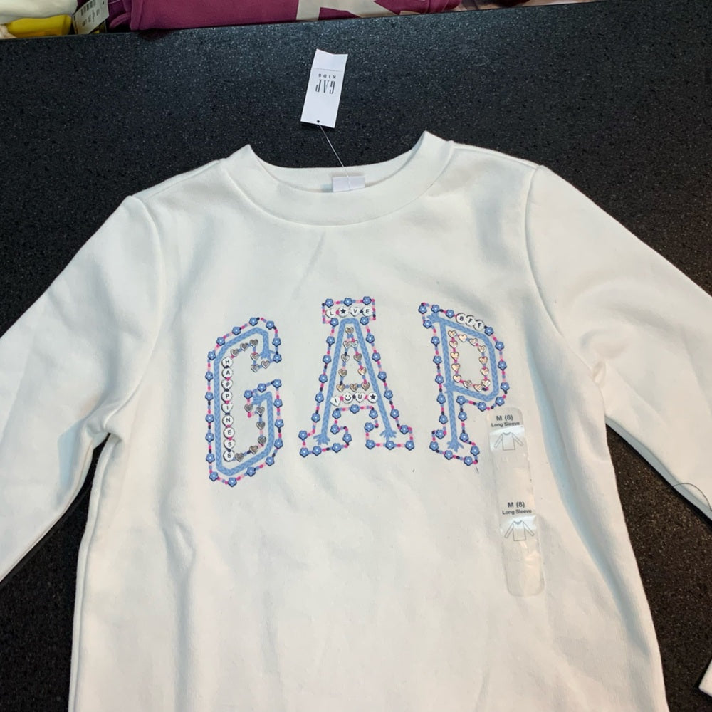 GAP Kids White Long Sleeve Top