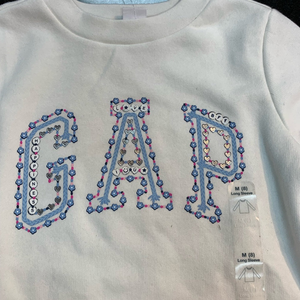 GAP Kids White Long Sleeve Top