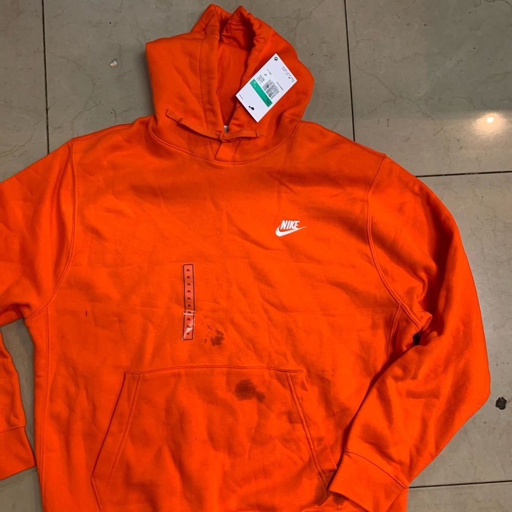 Nike Men's Orange Hoodie Sz xl