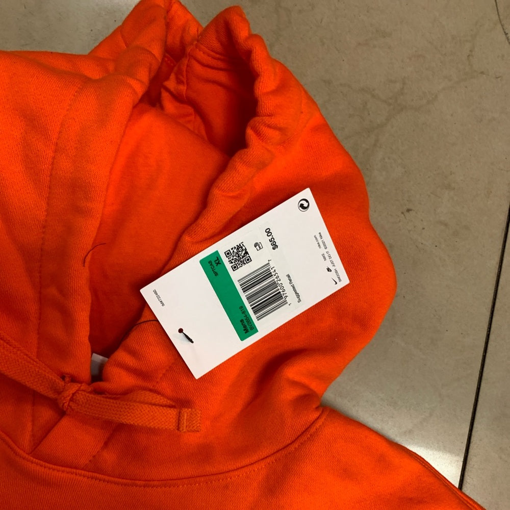 Nike Men's Orange Hoodie Sz xl
