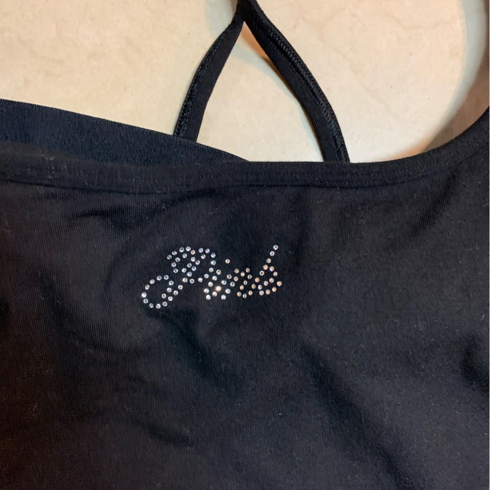 Chic Black Rhinestone ALL-DAY COTTON TANK TOP Pink