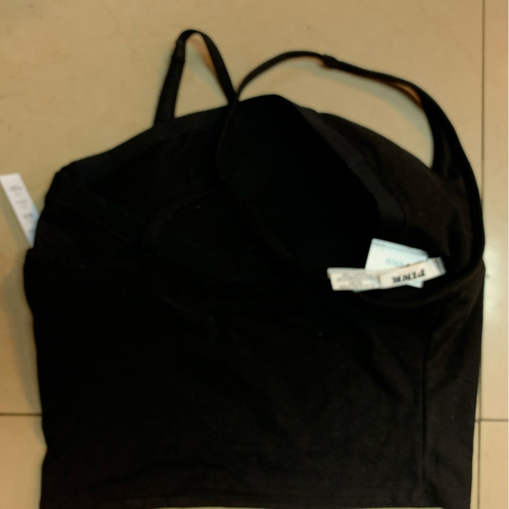 Chic Black Rhinestone ALL-DAY COTTON TANK TOP Pink