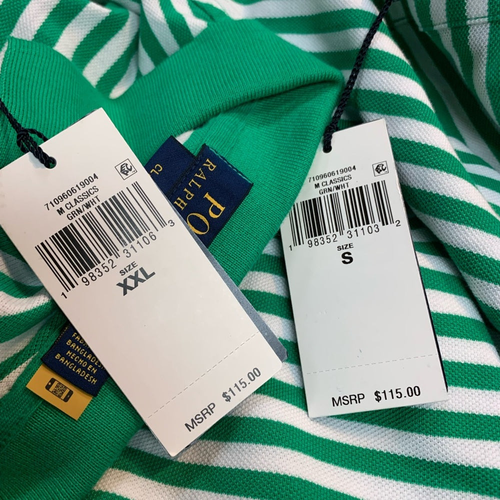 Polo by Ralph Lauren Green Striped Men's Shirt
