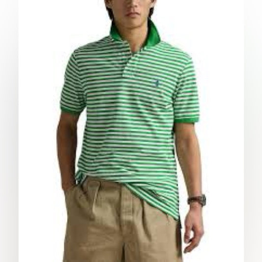 Polo by Ralph Lauren Green Striped Men's Shirt