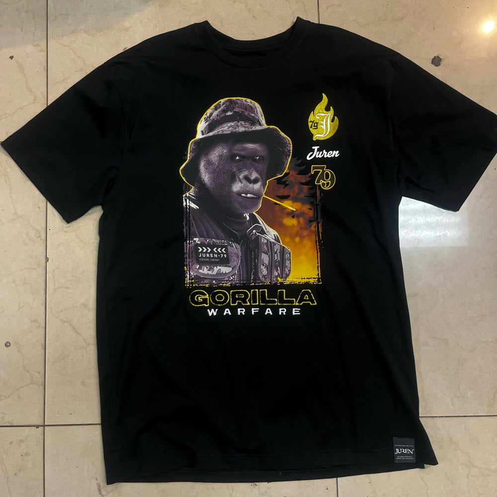 Gorilla Warfare Black T-Shirt Juren sz various