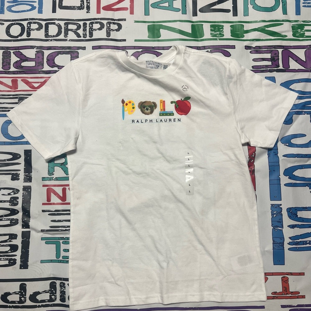 Ralph Lauren Kids White Graphic T-Shirt