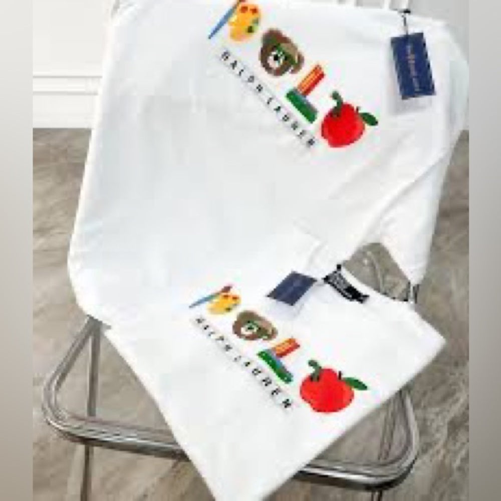 Ralph Lauren Kids White Graphic T-Shirt
