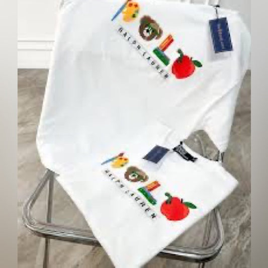Ralph Lauren Kids White Graphic T-Shirt
