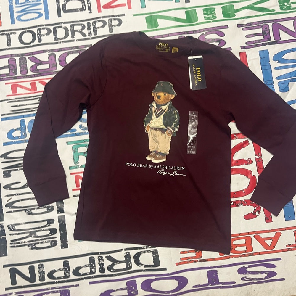 Polo by Ralph Lauren Kids Burgundy Long Sleeve Shirt