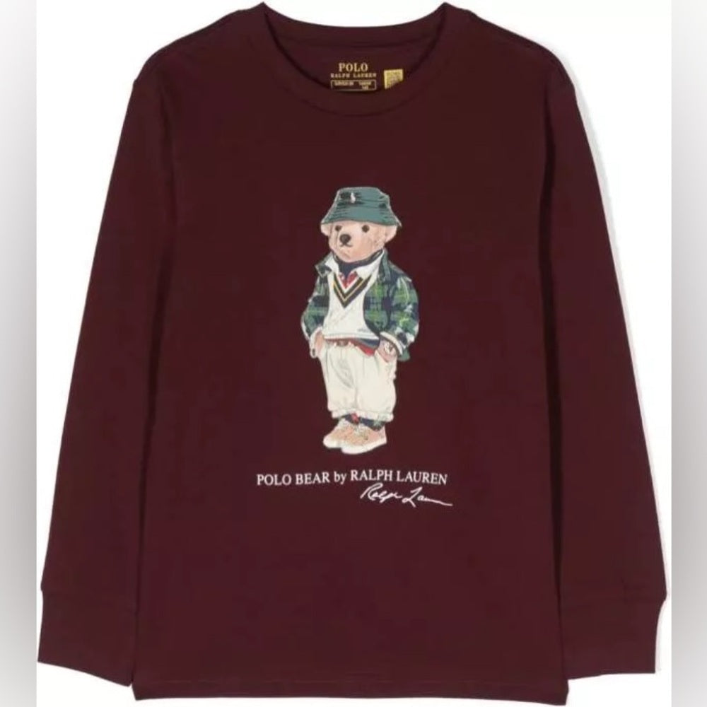 Polo by Ralph Lauren Kids Burgundy Long Sleeve Shirt