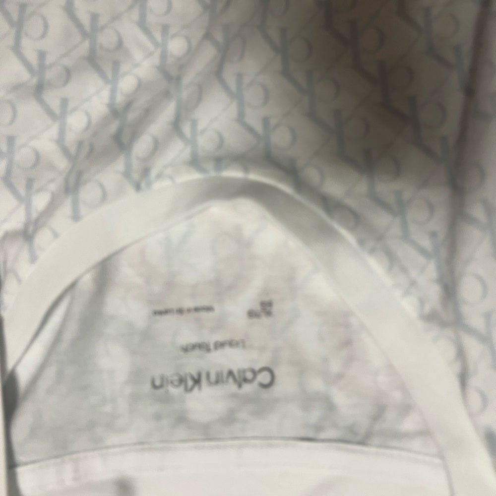 Calvin Klein Men's T-Shirt Liquid Touch White Large CK Logo New With Tag