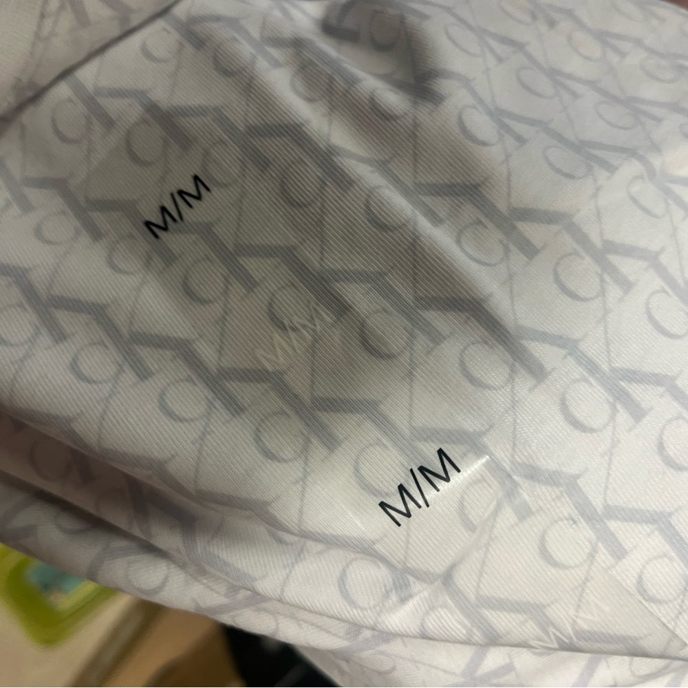 Calvin Klein Men's T-Shirt Liquid Touch White Large CK Logo New With Tag