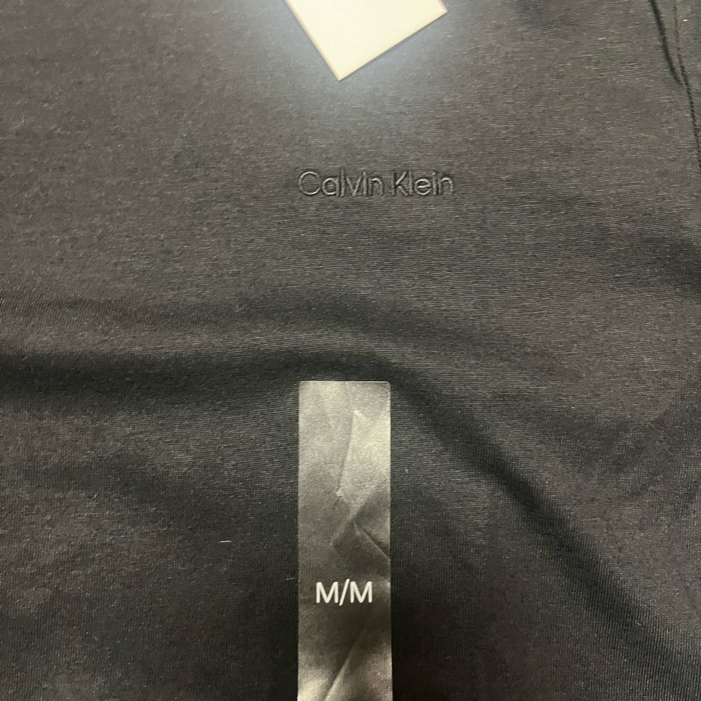 Calvin Klein Men's Black front logo T-Shirt