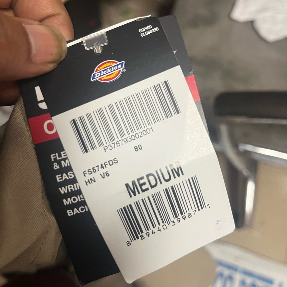 Dickies Men's Khaki Short Sleeve Shirt