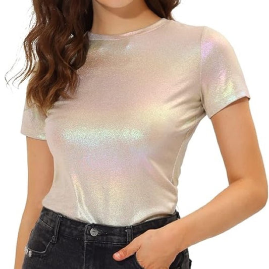 Metallic gold Women's Top