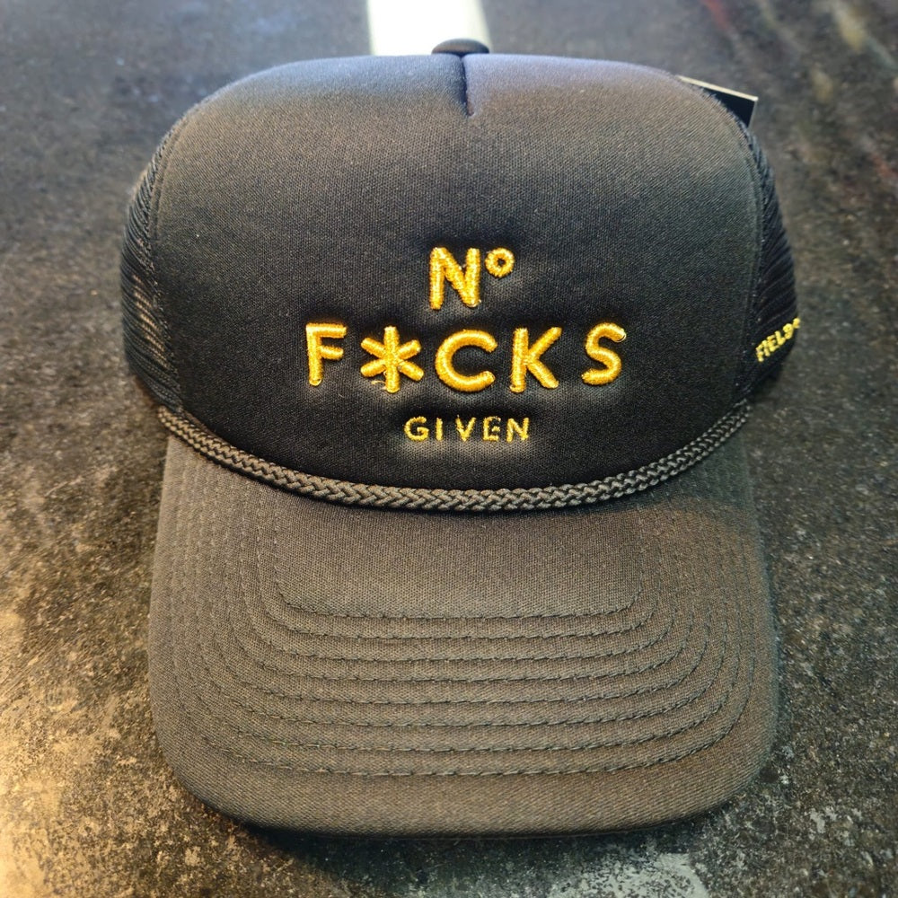 Black and Gold Trucker Cap