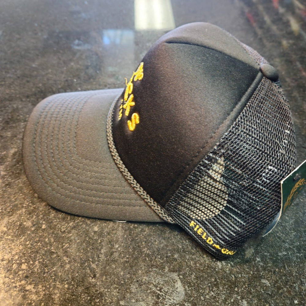 Black and Gold Trucker Cap