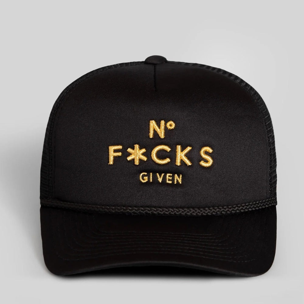 Black and Gold Trucker Cap
