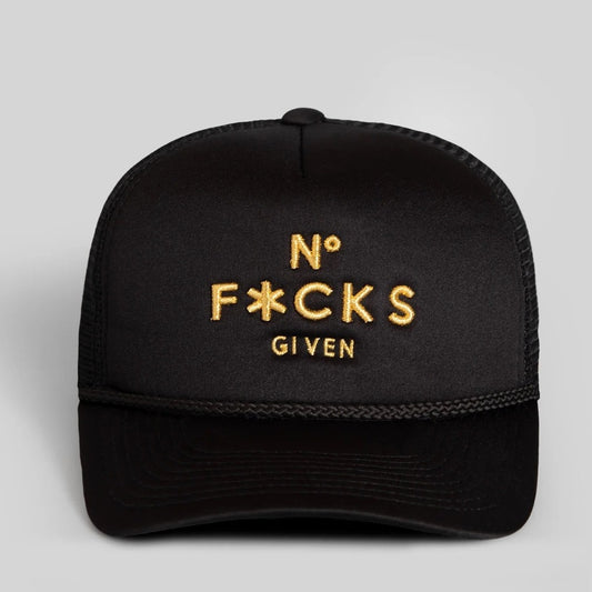 Black and Gold Trucker Cap