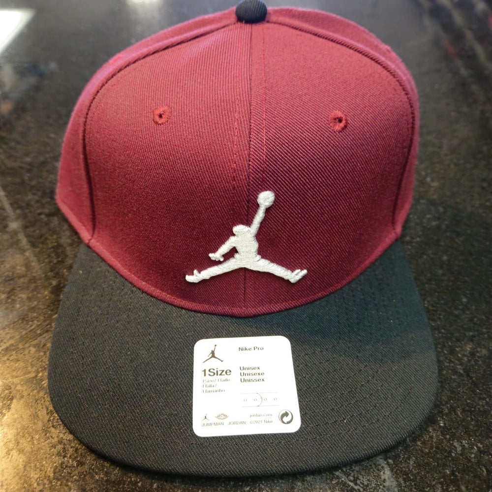 Nike Air Jordan Maroon and Black Cap
